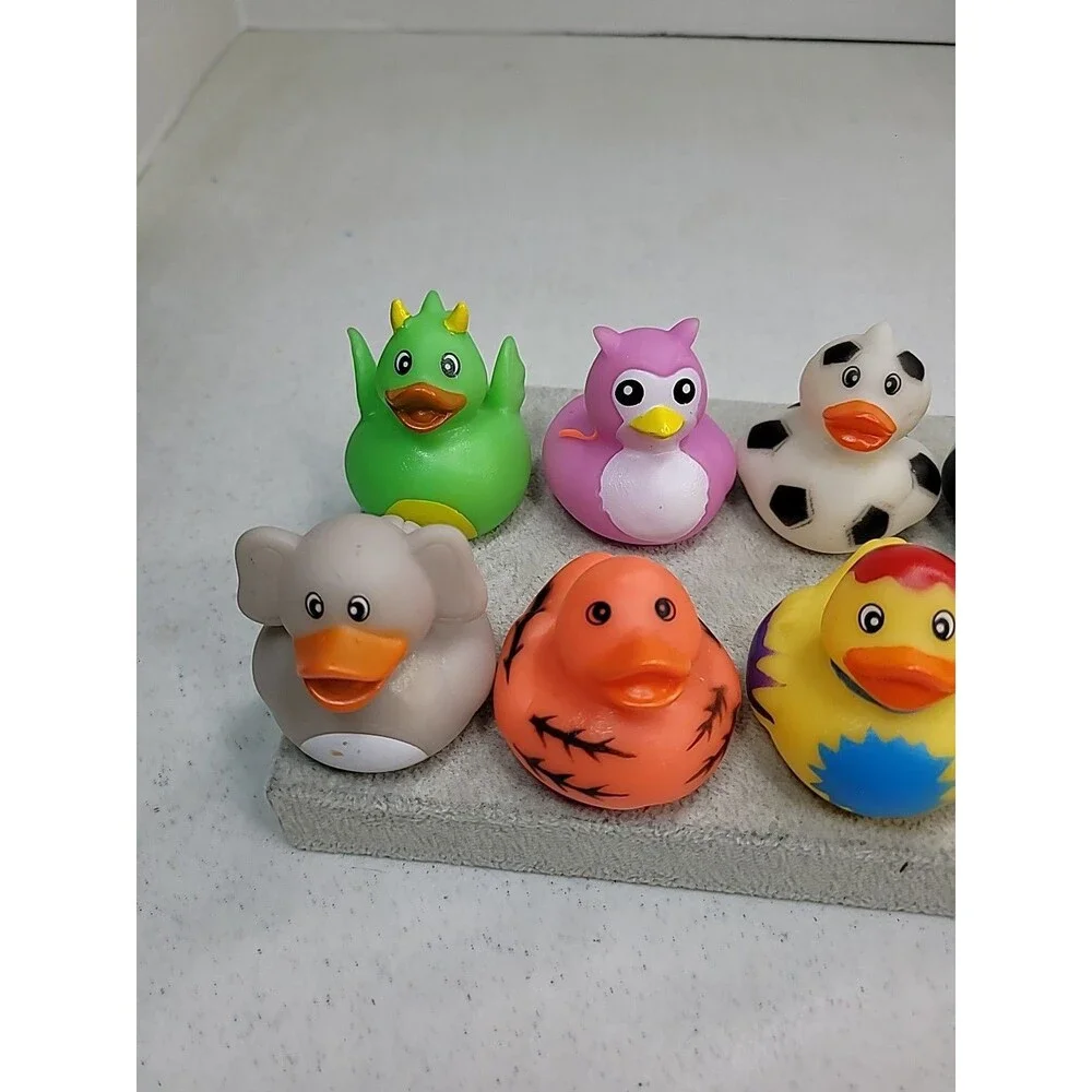 Rubber Ducks in Bulk, Assortment Duckies for Jeep Ducking Duck Lot Of 9